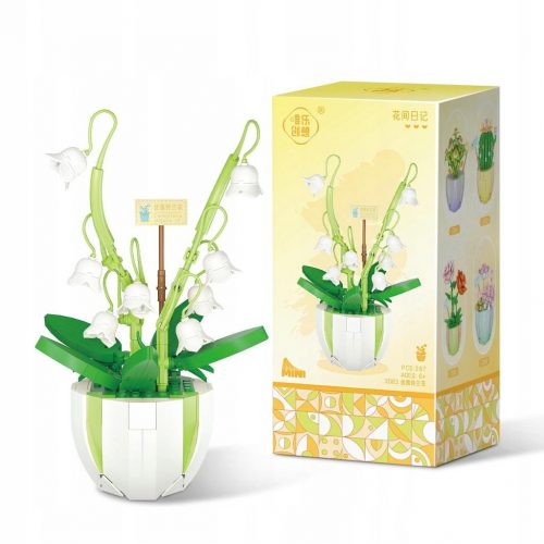  FIORI blocchi, mazzo di fiori in vaso Fiori eterni fai da te 287 pz. 2083