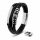  Bracciale in pelle da uomo [Shine] Argento