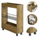 MENSOLA BAGNO CUCINA MOBILE WC SU RUOTE LIBRERIA STRETTA 60x20x70