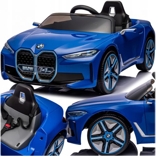  Nuova auto a batteria per bambini BMW i4 blu 12V 7Ah 2x35W