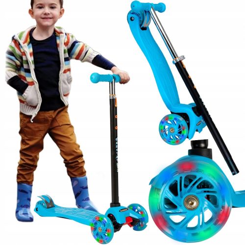  SCOOTER PER BAMBINI, A TRE RUOTE, PIEGHEVOLE, RUOTE A LED