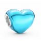  Charms Cuore Turchese Metallico Argento 925