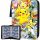  Album di carte Pokemon, raccoglitore Pikachu per 400 carte, 60 carte