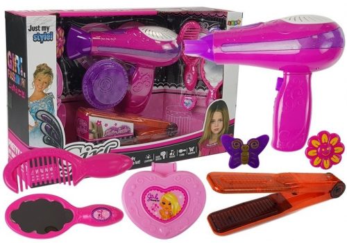  Set Beauty con Accessori Piastra Asciugacapelli Rosa