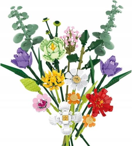  Blocchi FIORI bouquet di fiori fai da te Fiori eterni REGALO 836 pz. 034004