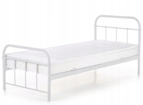  Letto singolo Halmar Linda in metallo 90x200 bianco