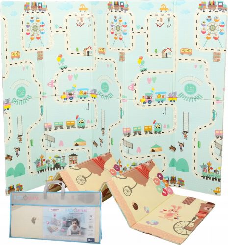  TAPPETINO EDUCATIVO IN SCHIUMA PIEGHEVOLE PER BAMBINI GRANDE 150x200 BABYMAM FOAM