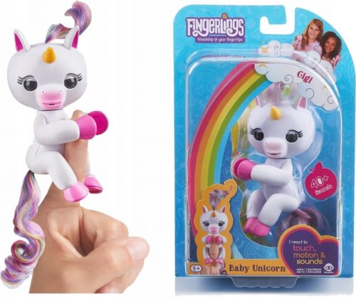  FINGERLINGS - Unicorno INTERATTIVO PER DITO - UNICORNO Gigi WowWee bianco