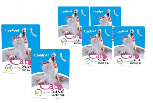  Lettiera per gatti in silicone Cat Sand Micro PH Control cambio colore 3,8l