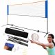 RETE SPORTIVA REGOLABILE MULTIFUNZIONE 3in1 BADMINTON TENNIS PALLAVOLO