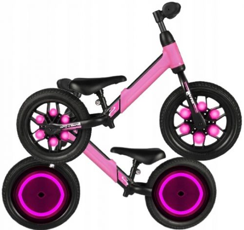  Qplay Balance Bike 12" Nero, Rosa