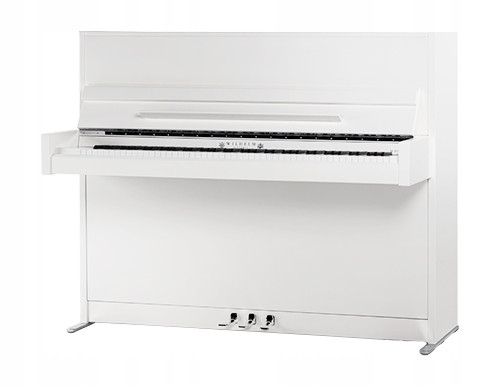  pianoforte moderno Wilhelm Schimmel W114 Moderno bianco lucido + cromo