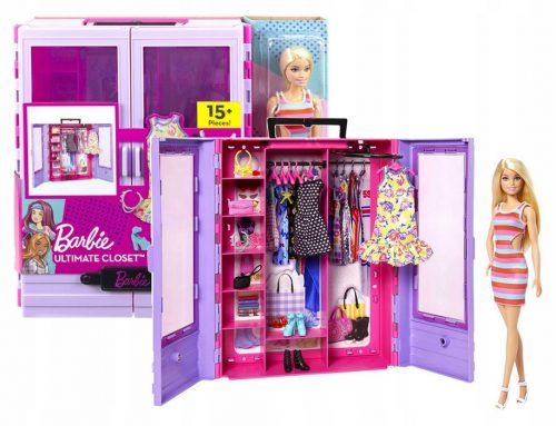  Mattel HJL66 Barbie Guardaroba con bambola e accessori