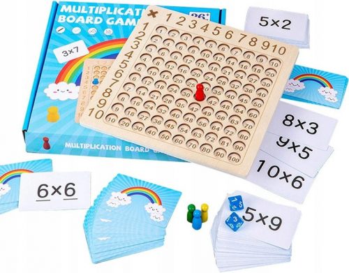  Gioco di puzzle da tavolo con tabella di moltiplicazione 2 in 1