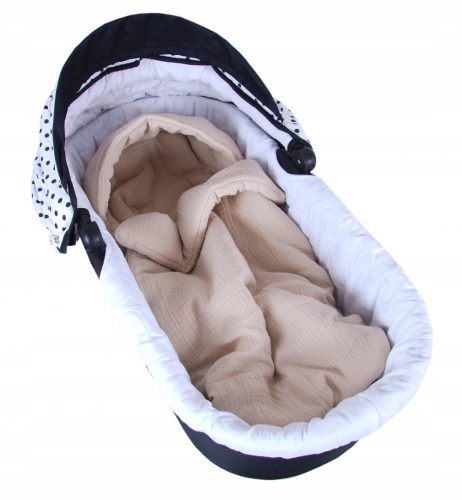  BabyLux SACCO NENNO PRIMAVERA PER PASSEGGINO IN MUSSOLA 90CM BEIGE