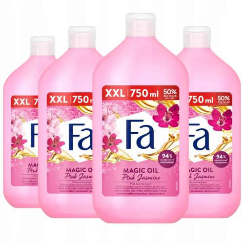  Fa Magic Oil Gel doccia e bagno Pink Jasmine 4x750ml