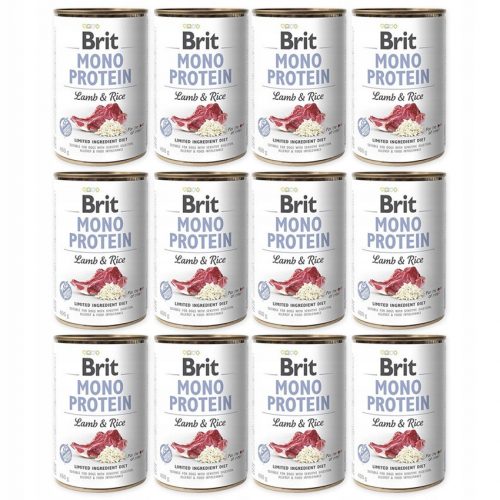  Brit Mono Protein alimento umido per cani agnello con riso 400 g