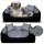  Letto per cani Letto per gatti Divano Box Impermeabile Grigio 75x65 cm