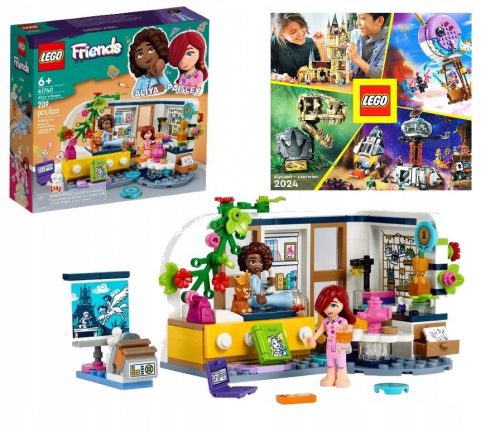  LEGO Friends 41740 La stanza di Aliya + CATALOGO LEGO 2024 NOVITÀ