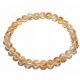  Bracciale citrino, pietra naturale, pallina da 6 mm