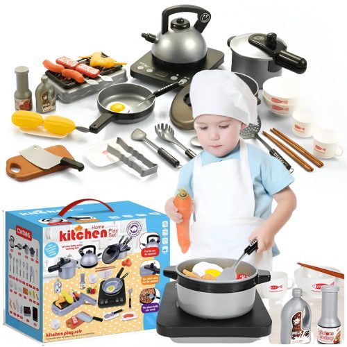  SET CUCINA PER BAMBINI, PENTOLE, PADELLA, GRIGLIA