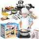  SET CUCINA PER BAMBINI, PENTOLE, PADELLA, GRIGLIA