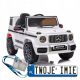  Auto a batteria per bambini Mercedes G63, bianca, ruote in morbida pelle EVA