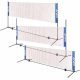 SET REGOLABILE PALLAVOLO TENNIS BADMINTON 3 IN 1