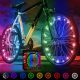  2X LUCI LUCI LUCI RUOTE A LED RAGGI BICI PER RUOTE COLORATE