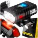  Exquvish Luce per bicicletta Luce per bicicletta Luce anteriore per bicicletta Luce per bicicletta 1000 lm Batteria