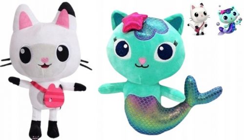  PELUCHE SIRENA + GATTINO PANDY CASA GATTO GABI