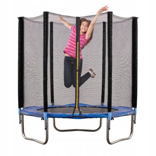 TRAMPOLINO DA GIARDINO PER BAMBINI RETE PROTETTIVA TAPPETO ELASTICO 183CM 150KG + Adesivi Classic EcoKidWood 1 pz.