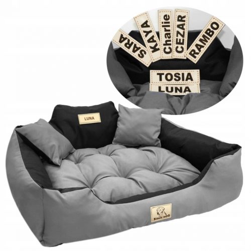  Letto per cani Cat Couch Box con nome M 75x65 cm Vari colori