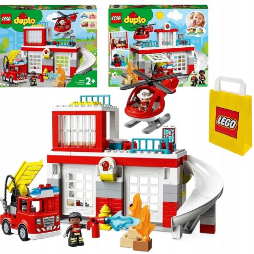  LEGO Duplo 10970 Caserma dei pompieri ed elicottero + sacchetto di carta VP LEGO 6315792 Medio