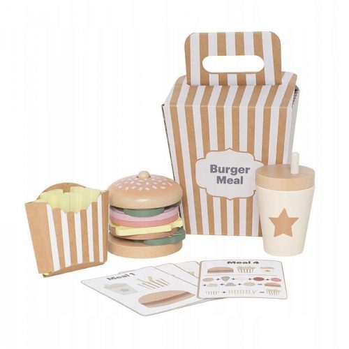  Jabadabado: Set per impilare hamburger in legno