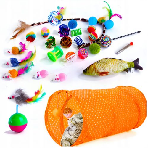  Gioco per gatti con erba gatta Catit Toy Set 28 elementi Per gatto + Tiragraffi per gatti