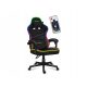  Sedia da gaming Huzaro Force 4.4 RGB BLACK, tessuto nero