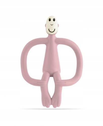  Massaggiagengive ortodontico Matchstick Monkey, silicone, sfumature di rosa