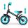  Bicicletta senza pedali Milly Mally Dragon 10" Nera, Blu