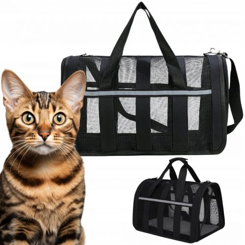  PETSTORY Borsa da trasporto per gatti e cani di piccola taglia M 42*25*22cm