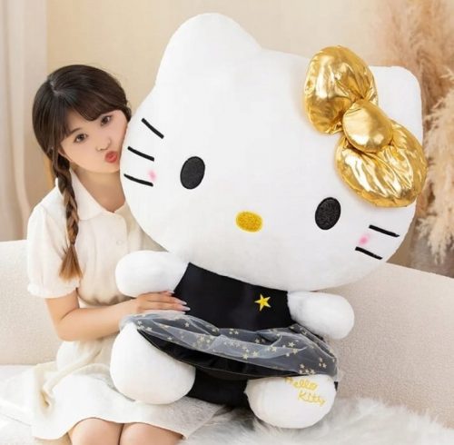  GRANDE HELLO KITTY MASCOT GATTINO PELUCHE FIGURA PELUCHE COCCOLA 65 cm