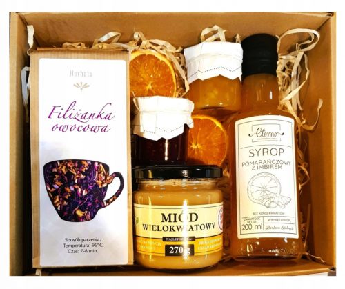  CESTO REGALO CONFEZIONE REGALO TÈ MIELE MARMELLATA SCIROPPO