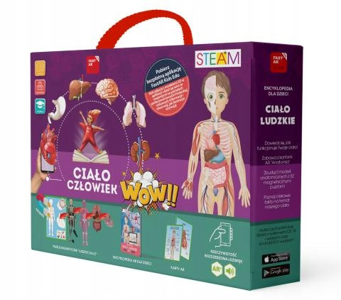  Set educativo 3D per bambini Corpo umano con AR FastAR Kids