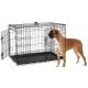  GRANDE PENNA IN METALLO PER CANI CANE 107x71x77