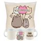 SET TAZZE CUSCINO PUSHEN CAT + NOME REGALO Hello Kitty