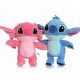  SET 2x STICH+ ANGEL CUDDLE PELUCHE BEDDY BEAR FIGURA 25 cm