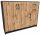  Cassettiera Matkam MATKAMK3D2SGRAFITWOTAN 109,3 x 35 x 85 cm rovere wotan, grafite opaco