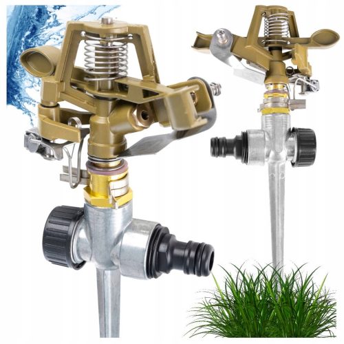  Irrigatore rotante in metallo per erba da giardino Garden Pulse 360' Tick Cyc