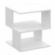  Tavolino ModernHome TAVOLINI DA CAFFÈ quadrato 45 x 45 x 43,6 cm bianco