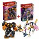  Robot elementale terrestre di LEGO Ninjago Cole 71806 + Robot tecnologico elementare di LEGO Ninjago Sora 71807